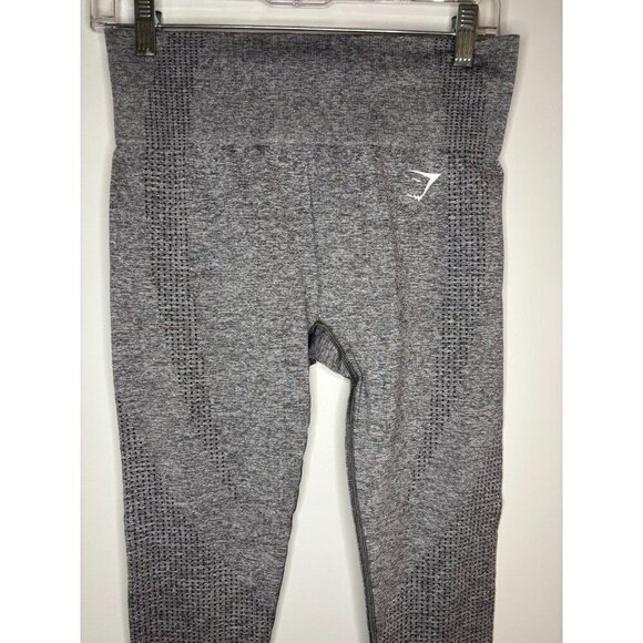 Gymshark Pants - GYMSHARK Leggings Womens XS/S Gray Polka Dot Stretch Workout Athleisure Gym